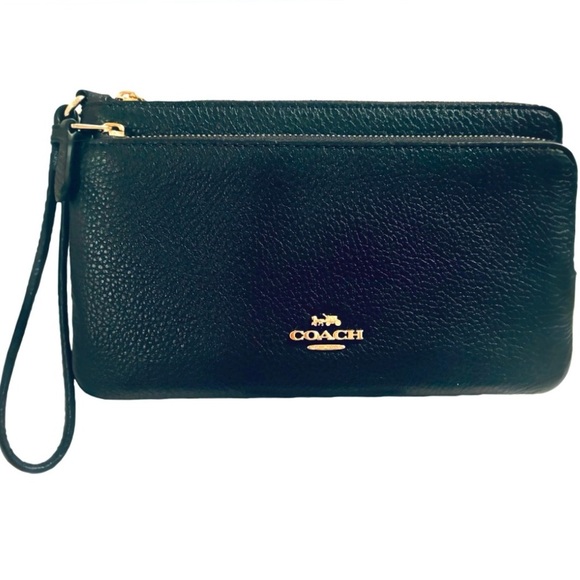 Coach Handbags - Coach Double Zip Wallet Wristlet Style in Midnight c5610